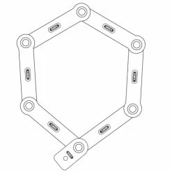 Abus Bordo 6000A/90 SH Faltschloss Mit Alarmfunktion