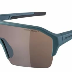 Alpina Sportbrille RAM HR Q-LITE Dirt-blue Matt / Mirror Silver -Fahrradausrüstung Verkäufe 068rpLMzZvY9f75S