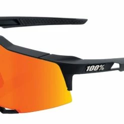 100% Speedcraft - HiPER Red ML Mirror, Soft Tact Black