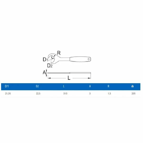 UNIOR Shimano Hollowtech II / Campagnolo Bottom Bracket Wrench -1609/2HOBBY 4 UNIOR Shimano Hollowtech II / Campagnolo Bottom Bracket Wrench -1609/2HOBBY – Bild 2