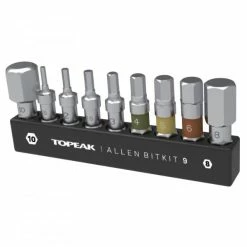 TOPEAK ALLEN BITKIT 9 Nine Piece Allen Bit Set
